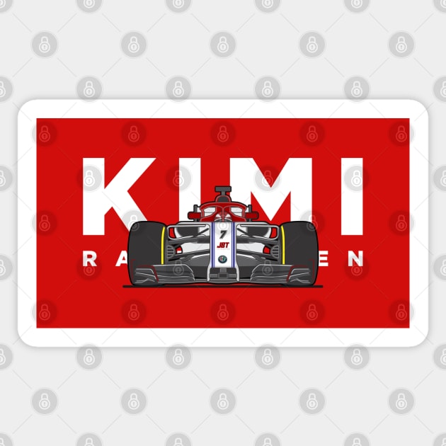 Kimi Raikkonen Sticker by jaybeetee